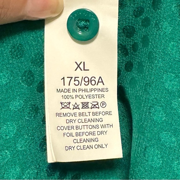 KATE SPADE Beryl Green Fluid Jacquard Printed Regular Fit Midi Dress - Picture 6 of 6